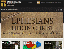 Tablet Screenshot of lhbc.com